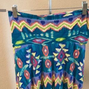 Charlee multiple colors maxi skirt match it w/mult color tops beautiful colors